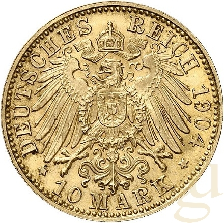 10 Mark Goldmünze Otto König von Bayern
