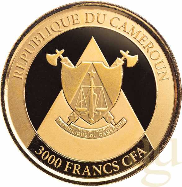 1 Unze Goldmünze Kamerun Gepard 2022