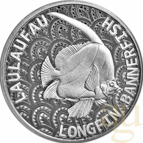 1 Unze Silbermünze Tokelau Langflossen Wimpelfisch 2024