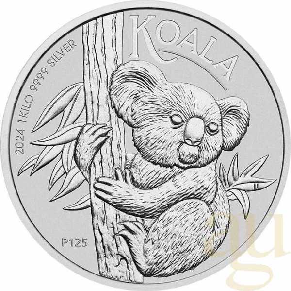 1 Kilogramm Silbermünze Australien Koala 2024