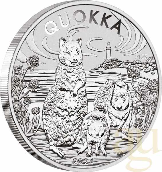 1 Unze Silbermünze Australien Quokka 2024