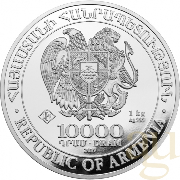 1 Kilogramm Silbermünze Armenien Arche Noah 2013