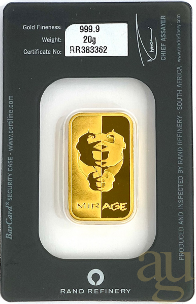 20 Gramm Goldbarren Rand Refinery - Mirage