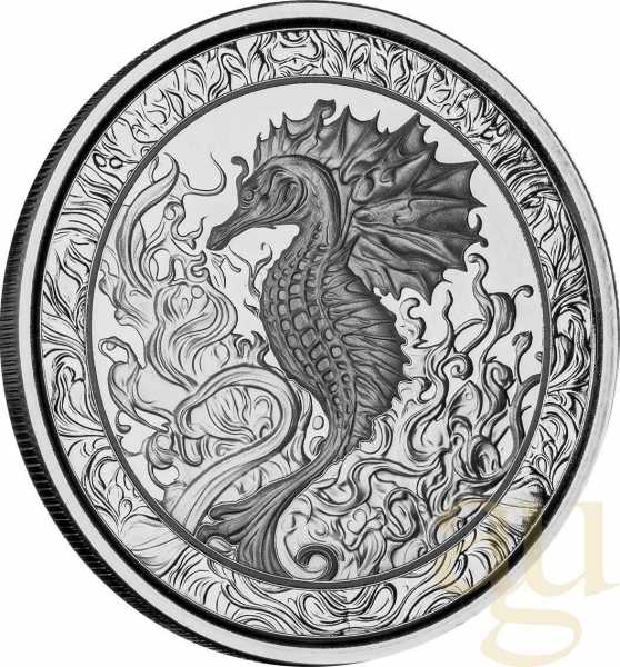 1 Unze Silbermünze Samoa Seepferdchen 2023