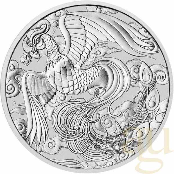 1 Unze Silbermünze Australien Chinese Myths and Legends Phönix 2022