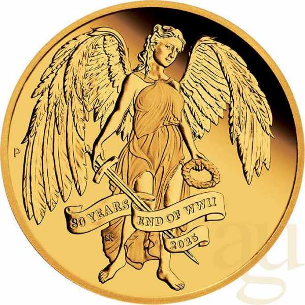 1/4 Unze Goldmünze Australien 80 Jahre End of WWII - Winged Victory 2025 - proof