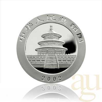 1 Unze Silbermünze China Panda 2002