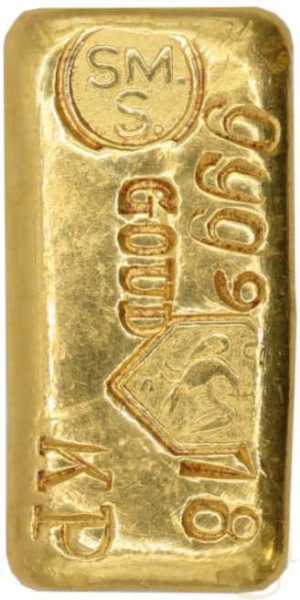 100 Gramm Goldbarren Schöne Edelmetaal B.V.