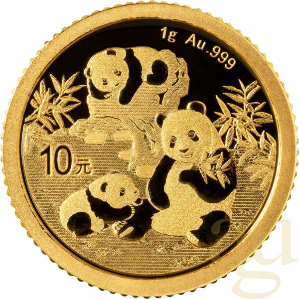 1 Gramm Goldmünze China Panda 2025