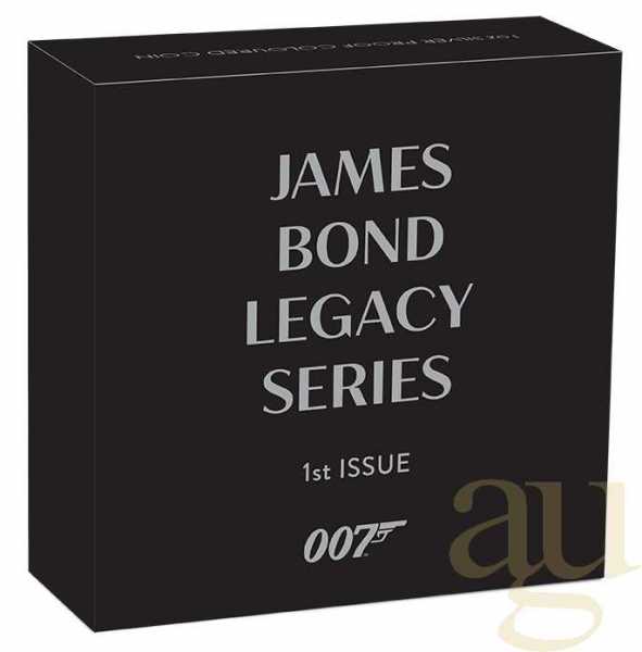 1 Unze Silbermünze Tuvalu James Bond 007 - Sean Connery 2021 - proof coloriert