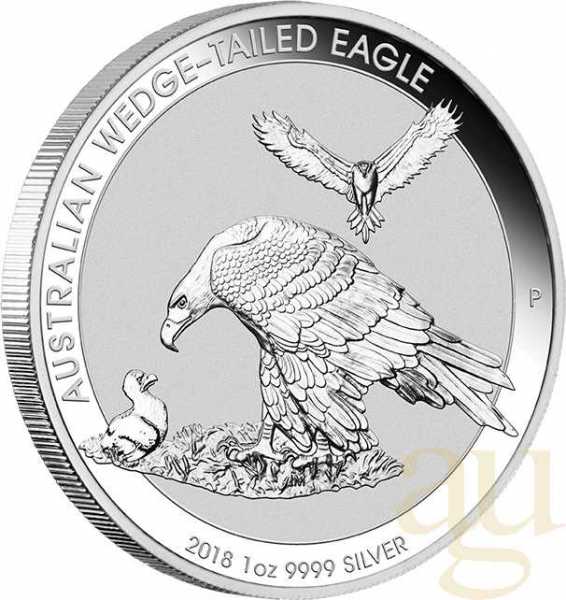 1 Unze Silbermünze Australien Wedge Tailed Eagle 2018