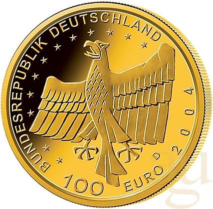 1/2 Unze Goldmünze - 100 Euro Bamberg 2004 (D)