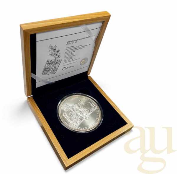 10 Unzen Silbermünze Niue Tschechischer Löwe 2017