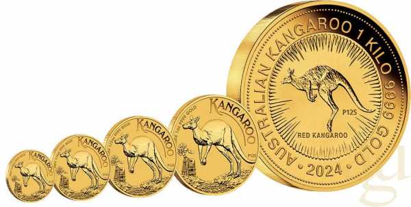 1 Unze Goldmünze Australien Känguru 2024