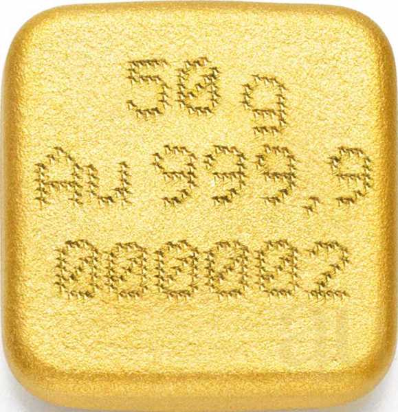 50 Gramm Goldbarren C. Hafner Gussbarren
