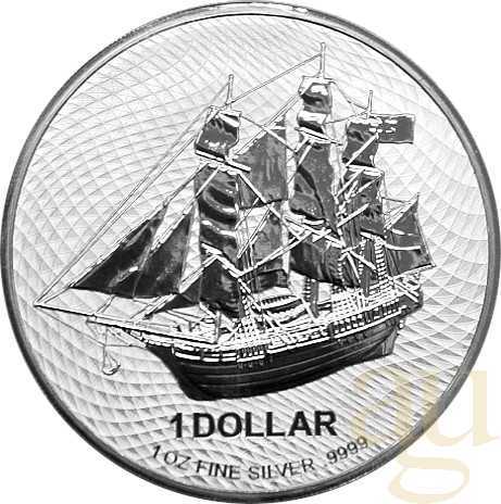 1 Unze Silbermünze Cook Islands Bounty 2022