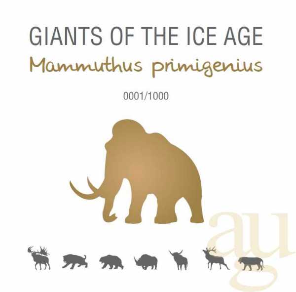 1 Unze Goldmünze Giganten der Eiszeit - Wollmammut 2019