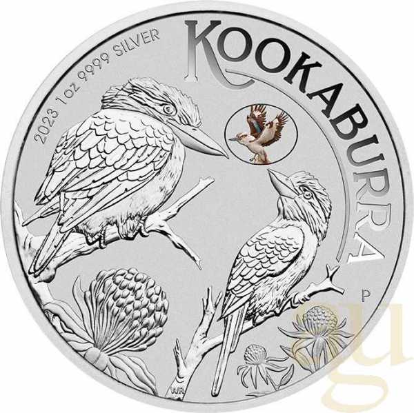 1 Unze Silbermünze Australien Kookaburra 2023 - Kookaburra Privy Mark