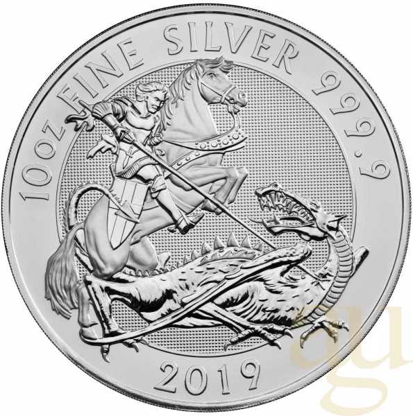 10 Unzen Silbermünze Großbritannien Valiant 2019