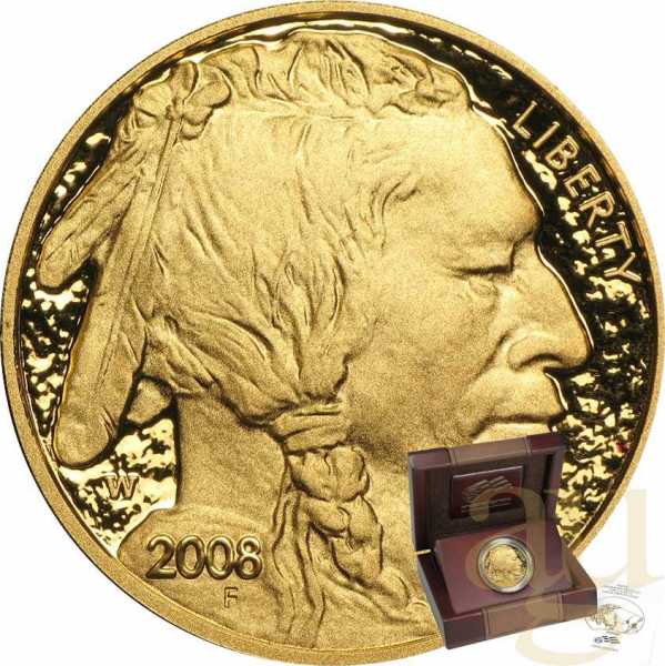 1 Unze Goldmünze American Buffalo 2008 polierte Platte