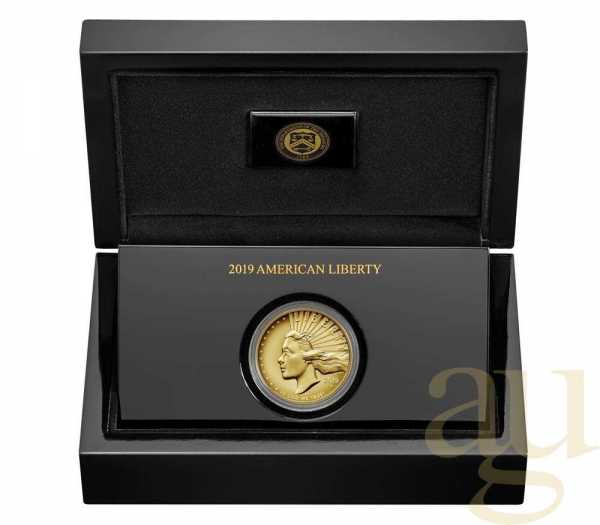 1 Unze Goldmünze American Liberty 2019 - polierte Platte - High Relief