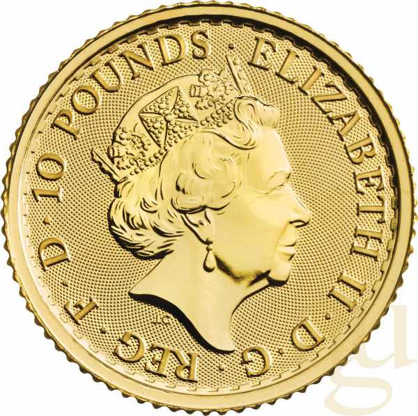 1/10 Unze Goldmünze Britannia 2022