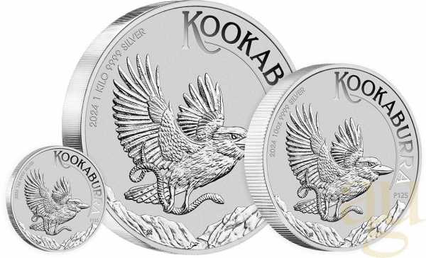 1 Unze Silbermünze Australien Kookaburra 2024
