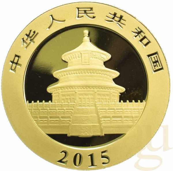 1 Unze Goldmünze China Panda 2015