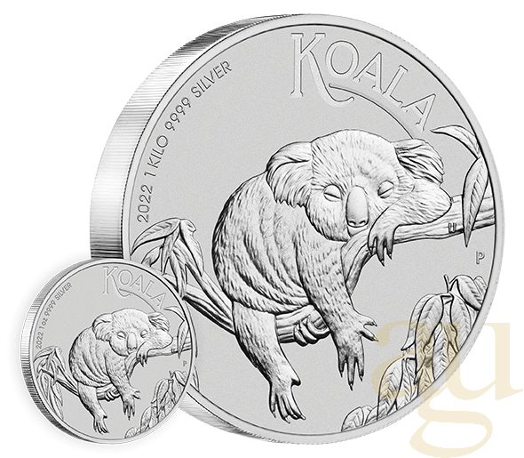 1 Kilogramm Silbermünze Australien Koala 2022
