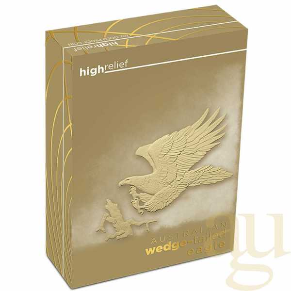 2 Unzen Goldmünze Australien Wedge Tailed Eagle 2016 proof - high Relief Prägung