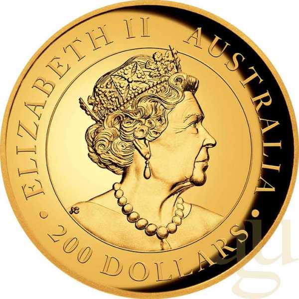 2 Unzen Goldmünze Australien Kookaburra 2021 High Relief