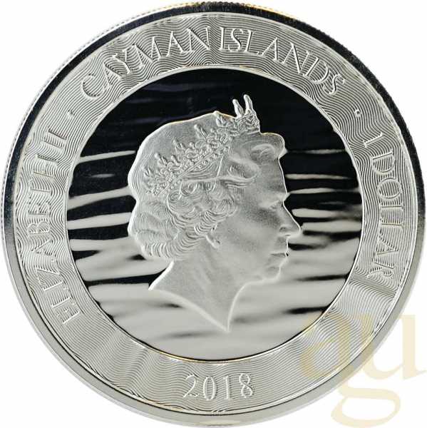 1 Unze Silbermünze Cayman Islands Marlin Speerfisch 2018