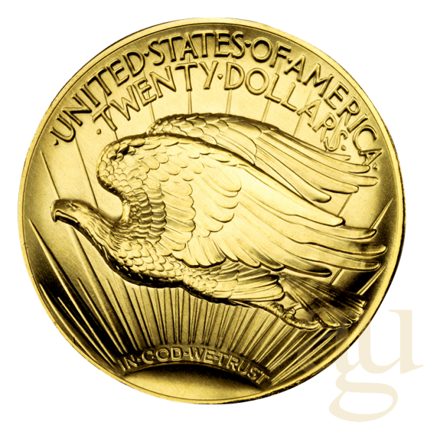 20 Dollars USA Goldmünze 2009 Ultra High Relief Double Eagle