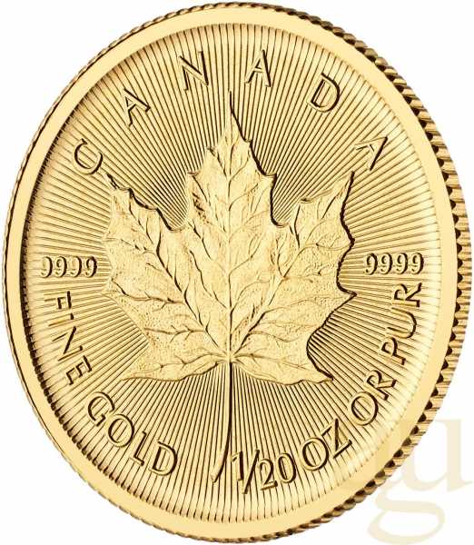 1/20 Unze Goldmünze Maple Leaf 2019