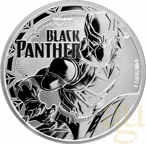 1 Unze Silbermünze Tuvalu - Black Panther 2018