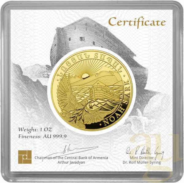 1 Unze Goldmünze Arche Noah 2020