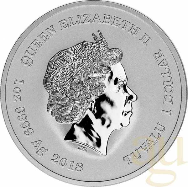 1 Unze Silbermünze Tuvalu - Deadpool 2018