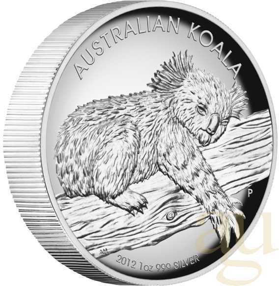 1 Unze Silbermünze Australien Koala 2012 High Relief