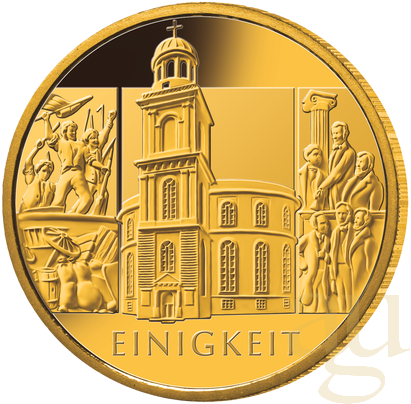 2 × 1/2 Unze Goldmünze - 100 Euro Deutschland gemischt