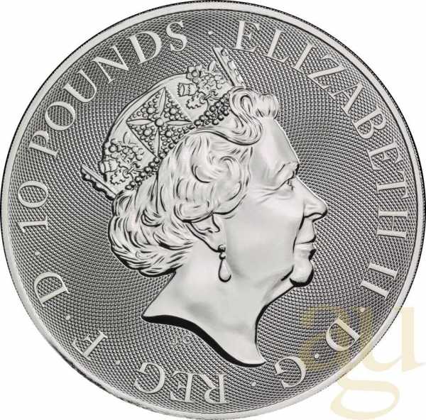 10 Unzen Silbermünze Großbritannien Valiant 2019
