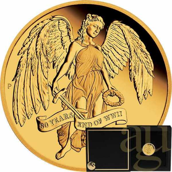 1/4 Unze Goldmünze Australien 80 Jahre End of WWII - Winged Victory 2025 - proof