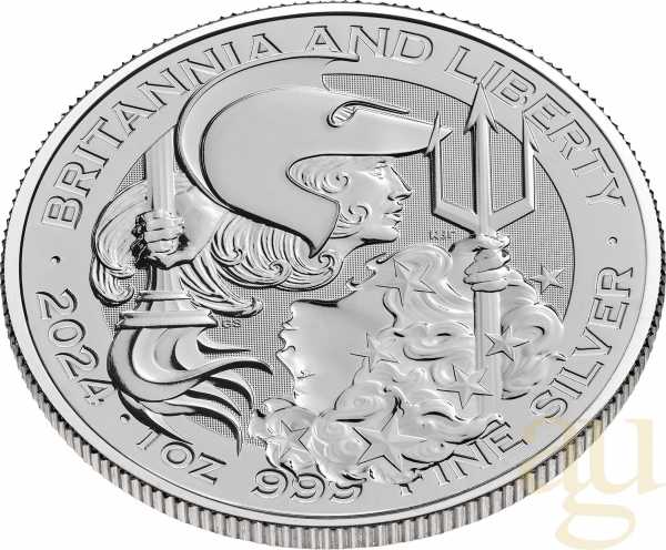 1 Unze Silbermünze Britannia and Liberty 2024