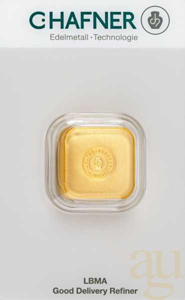 50 Gramm Goldbarren C. Hafner Gussbarren