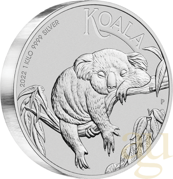 1 Kilogramm Silbermünze Australien Koala 2022