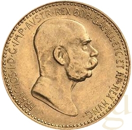 10 Kronen Goldmünze Österreich 1911 Originalstück