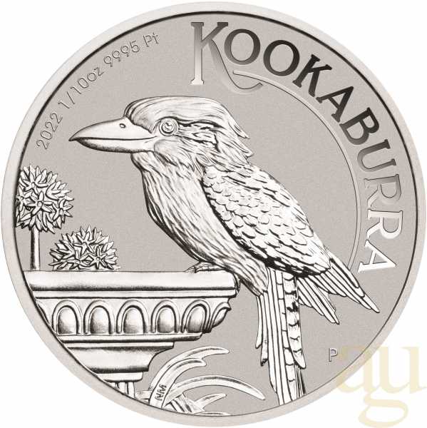 1/10 Unze Platinmünze Australien Kookaburra 2022