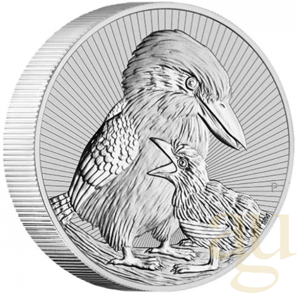 2 Unzen Silbermünze Australien Next Generation - Piedfort Kookaburra 2020