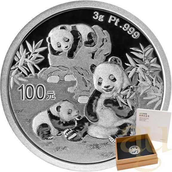 3 Gramm Platinmünze China Panda 2025 proof