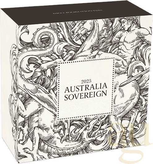 Australien Sovereign 2025 Goldmünze - polierte Platte