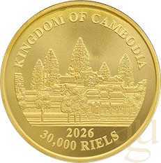 1 Unze Goldmünze Kambodscha Lost Tigers 2026